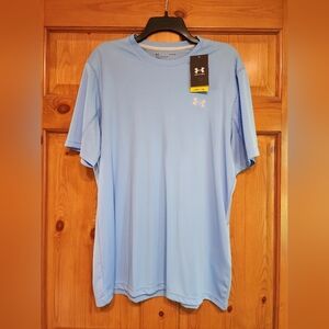 Under Armour Men's Blue Drift Tide UPF Knit Shirt, Sz L, NWT